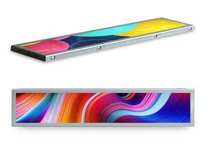 15.1inch Stretch Bar Tip LCD Display Stretched Advertising Panel Screen